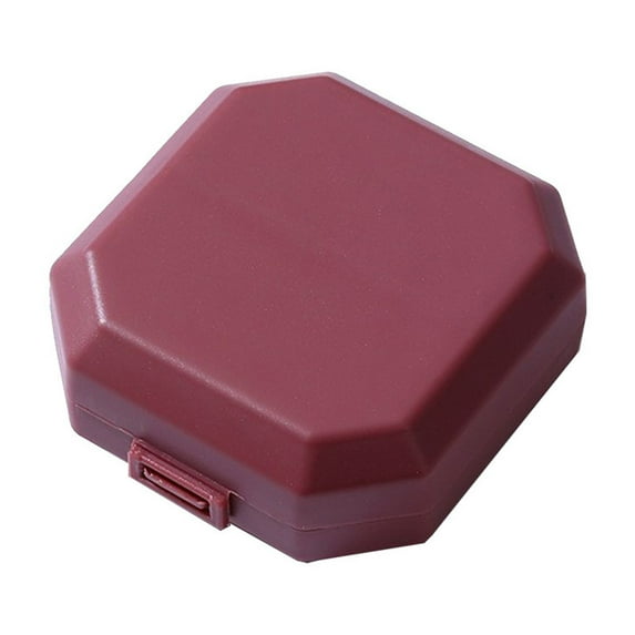 CASAFUN Protable Pill Organizer with 6 Compartments, Travel Pill Box Pill Case Anti-Mixing & Wide Opening, Compact Pill Container Holder for Vitamins Fish Oils Medications