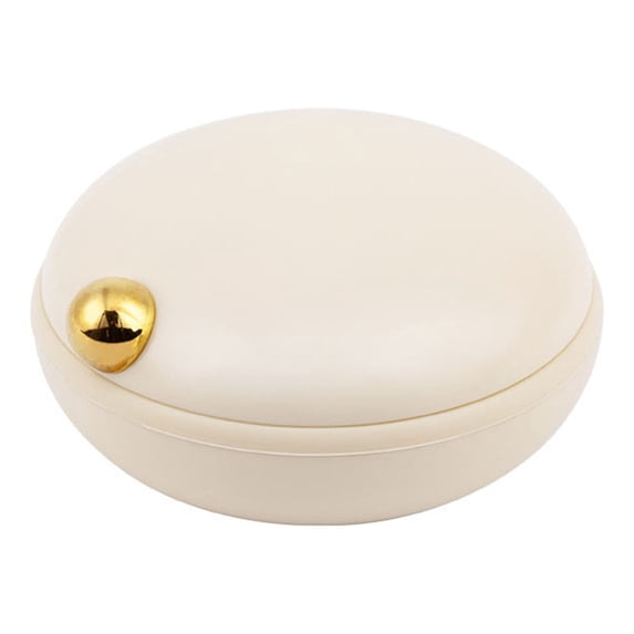 CASAFUN Protable Pill Organizer Airtight Pills Dispenser, Travel Pill Box Pill Case Anti-Mixing & Wide Opening, Compact Pill Container Holder for Vitamins Fish Oils Medications