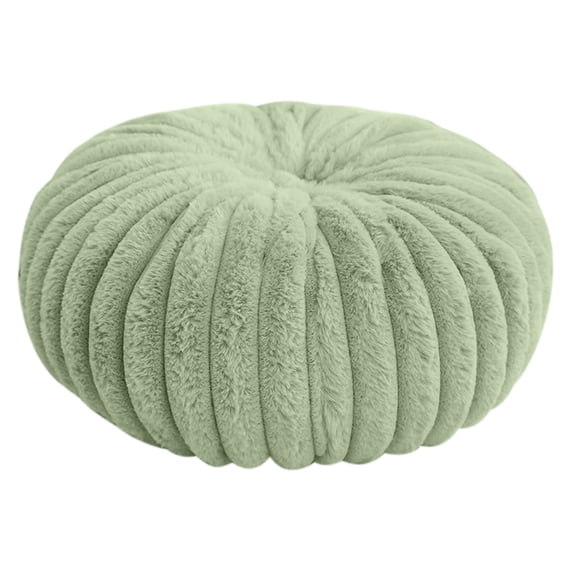 CASAFUN Pumpkin Cushion Round Pillow Cushion for Couch Decorative Small Throw Pillow Solid Color Lazy Person Cushion Tatami Window Mat for Living Room Bed Floor 13.9