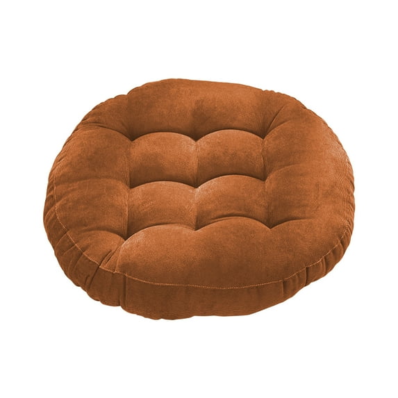 CASAFUN Round Corduroy Pillows Seating for Adults & Kids,Seat Cushion for Office Chair,Meditation Floor Pillow for Yoga Balcony Living Room Tatami Outdoor,Cushion Pad for Long Seating