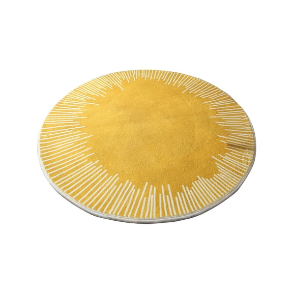 CASAFUN Round Short Hair Bath Mat Super Absorbent Quick Dry Toilet Floor Mat,Non-Slip Shower Rug Bathroom Carpet Machine Washable for Bathroom,Kitchen,Living Room,Tub and Shower