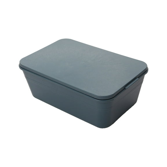 CASAFUN Simples Portable Wheat straw Lunch Box Food Storage Container with Lid Leakproof Food Preparation Container for Storage Office Home Refrigerator,Frozen Storage Box