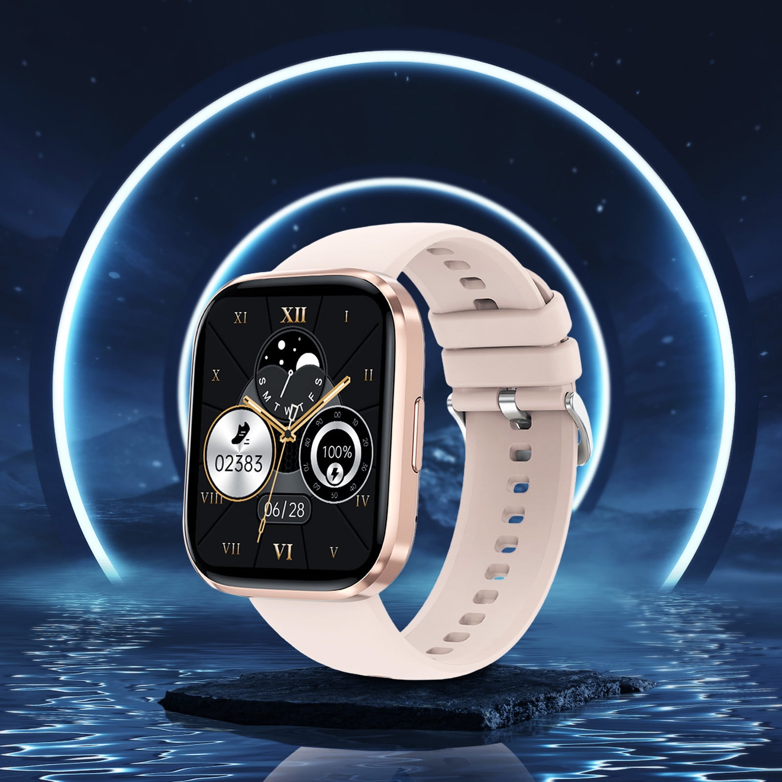 CASAFUN Smart Watch with Sleep Monitoring for Men Women,HD Large Screen ...