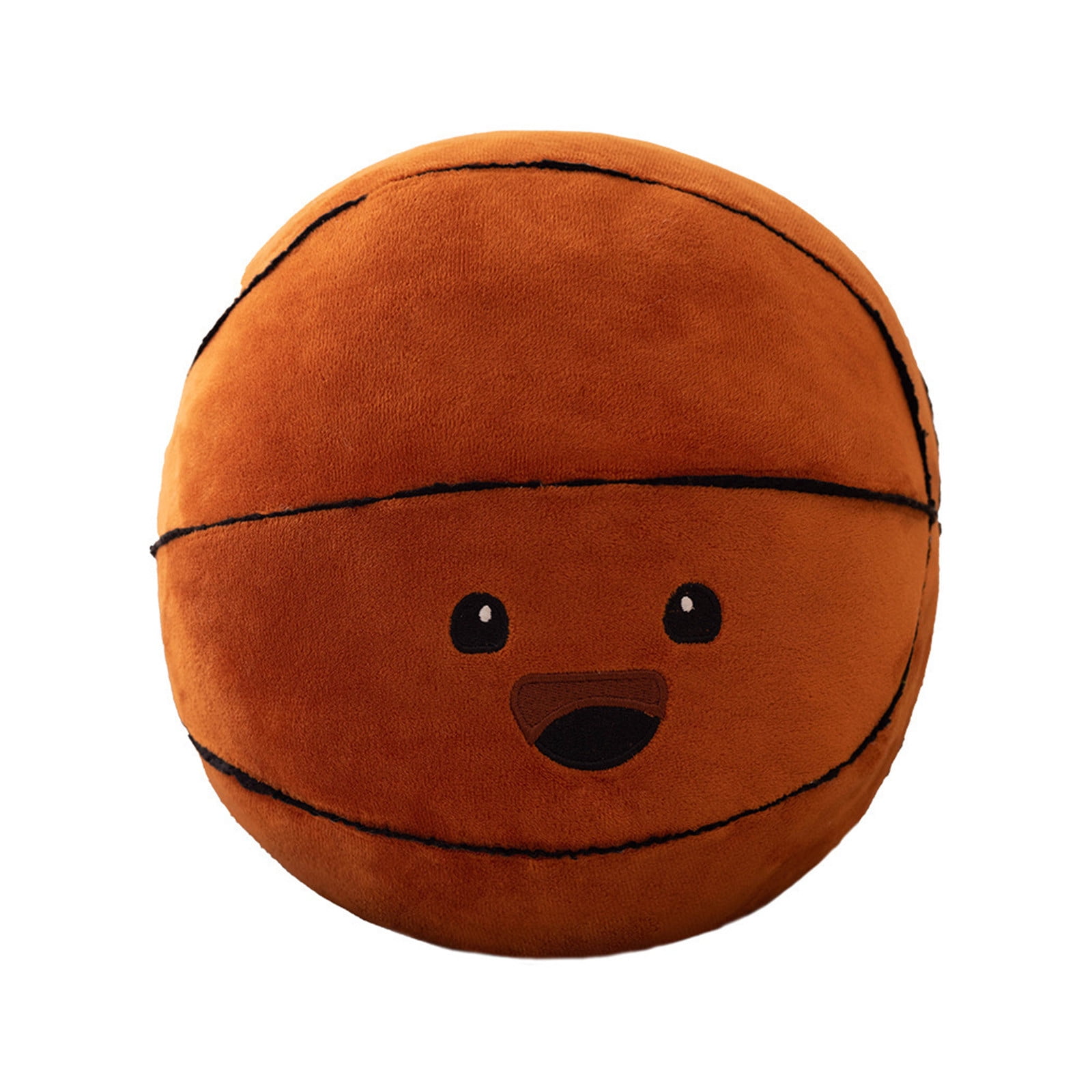2 Pack 12 Inch Plush Basketball Pillows - Soft Sports Throw Pillows For Bedroom Decor