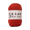 thumbnail image 1 of CASAFUN Soft Milk Cotton Yarn Skeins for DIY Doll Sweater Hats Scarf Shawl Light, 5 Strands Worsted, 50g per Ball for Crochet & Hand Knitting, 1 of 6
