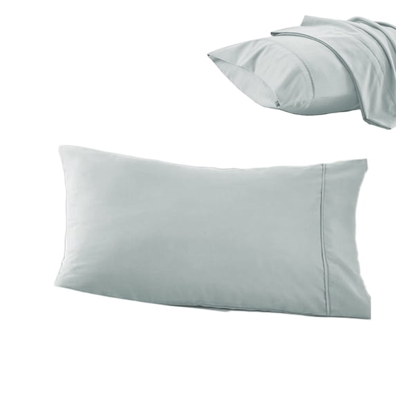 CASAFUN Soft Standard Pillow Cases,Brushed Microfiber Pillow Covers, Wrinkle, Fade-proof, Stain Resistant Aqua Pillow Cases with Envelope Closure for Sound Sleepers, 20x26 Inches