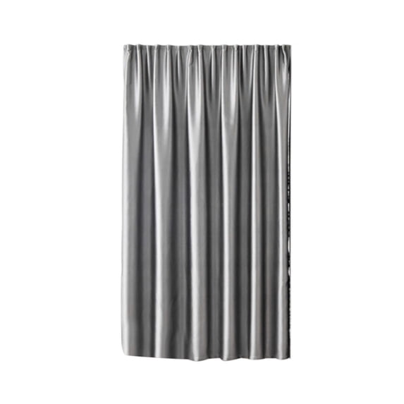CASAFUN Solid Color Thermal Insulated Blackout Curtains/Drapes 1 Panel, No Drilling Self-Adhesive Window Curtain Shades for Bedroom Living Room