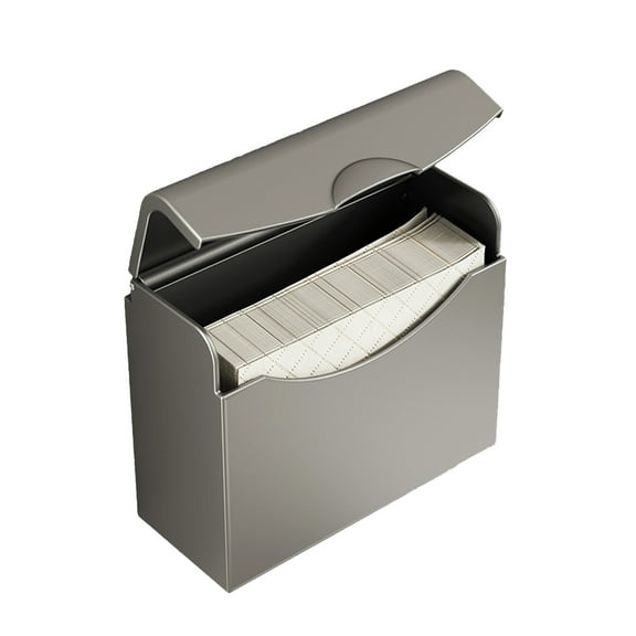 CASAFUN Solid Wood Paper Towel Dispenser Wall Mount,Tissue Holder Commercial Paper Towel Holder with Lid Countertop,Trifold Hand Towel Holder for Living Room,Bathroom,Bedroom,Kitchen