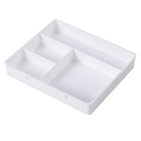CASAFUN Stackable Drawer Organizer Office Desktop Organizer Tray 4 Grid Space-saving Jewelry Stationery Sundries Storage Organizer for Home