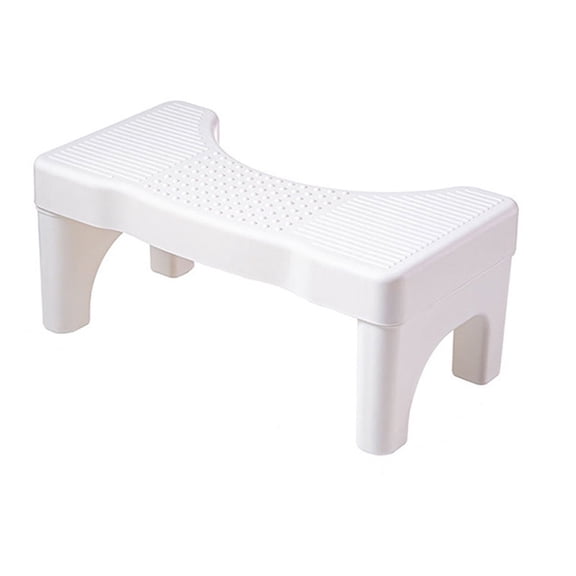 CASAFUN Stackable Toilet Potty Stool for Adults, Heavy Duty Plastic Portable Squatting Poop Foot Stool, Bathroom Non-Slip Toilet Assistance Step Stool fits 14"-16" Standard Toilets