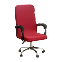 CASAFUN Stretch Computer Office Chair Covers, Soft Fit Universal Desk Rotating Chair Slipcovers, Removable Washable Anti-Dust Spandex Chair Protector Cover with Zipper