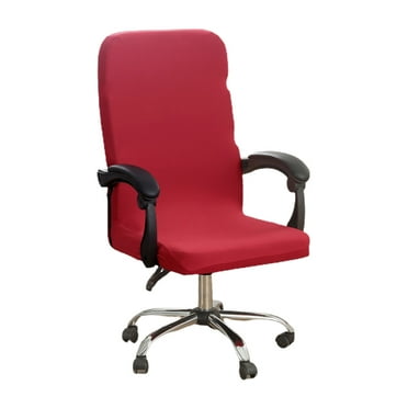 CASAFUN Stretch Computer Office Chair Covers, Soft Fit Universal Desk Rotating Chair Slipcovers, Removable Washable Anti-Dust Spandex Chair Protector Cover with Zipper