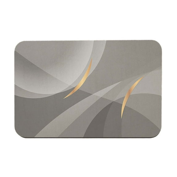 CASAFUN Stylish & Elegant Diatomite Bathroom Water-absorbent Floor Mats, Bathroom Doorway Non-slip Foot Mats, Sink Toilet Quick-drying Floor Mats 16x23.62in