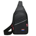 thumbnail image 1 of CASAFUN Stylish Men's Waterproofing Nylon Chest Bag with Multiple Storage Area ,Large Capacity Multi-Layer Crossbody Bag Breathable Front Pack for Outdoor Travel Sports Hiking Cycling Running, 1 of 8