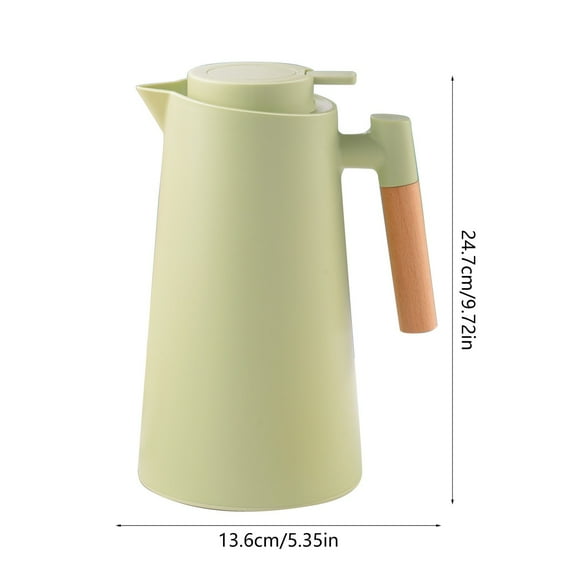 CASAFUN Thermal Coffee Carafe for keeping Hot, Updated Insulated Kettle for Hot liquid, Airpot Insulated Coffee Carafe Stainless Steel Double Glass Liner for Coffee, Hot Water