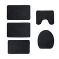thumbnail image 1 of CASAFUN Thick Memory Foam Bath Mat Set 5 Pc Super Absorbent Quick Dry Non-Slip Toilet Seat Mat Shower Rug Bathroom Carpet Machine Washable for Bathroom,Kitchen,Living Room,Tub and Shower, 1 of 8