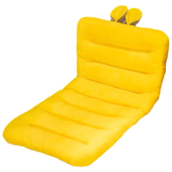 CASAFUN Thickened Sun Lounge Chair Cushion with Ties and Back, Non-Slip Rocking Chair Sofa Seat Cushion, Reversible Soft Sun Lounger Recliner Cushion Pad for Window Patio Beach Indoor/Outdoor