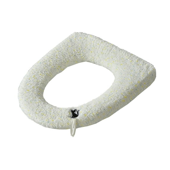 CASAFUN Toilet Seat Warmer, Elongated Toilet Seat Cover, Padded Toilet Seat Cushion, O-shaped Washable or Portable Toilet Lid Tank Cover