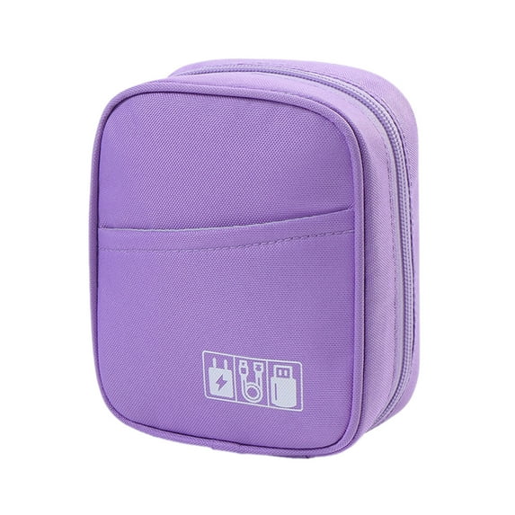 CASAFUN Travel Organizer Electronics Accessories Carrying Bag Tech Case Pouch for Keeping Cellphone SD Cards Cords Charger Power Bank Cables Mouse Earphone Pens