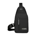 thumbnail image 1 of CASAFUN Trendy Sling Bag Chest Bags for Men and Women, Casual Shoulder Backpack Fanny Pack Small Crossbody Strap Daypack with Earphone Hole for Travel Hiking Running Camping Outdoor Trip, 1 of 7