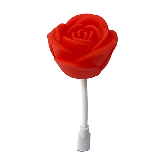 CASAFUN Unique USB Rose Night Light Plug-in for Kids Room, Stair, Hallway, Ideal Birthday Gift for Women & Men