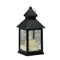 CASAFUN Vintage Lantern Decorative LED Flickering Flameless Candle with Timer, Battery Powered LED Decorative Hanging Lanterns for Indoor Outdoor Garden Yard Home Decor