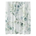 thumbnail image 1 of CASAFUN Waterproof Green Floral Shower Curtain Watercolor Eucalypt with 12 Hooks,Modern Plants Botanical Fabric Cloth Shower Curtains for Elegant Bathroom Decor, 1 of 8