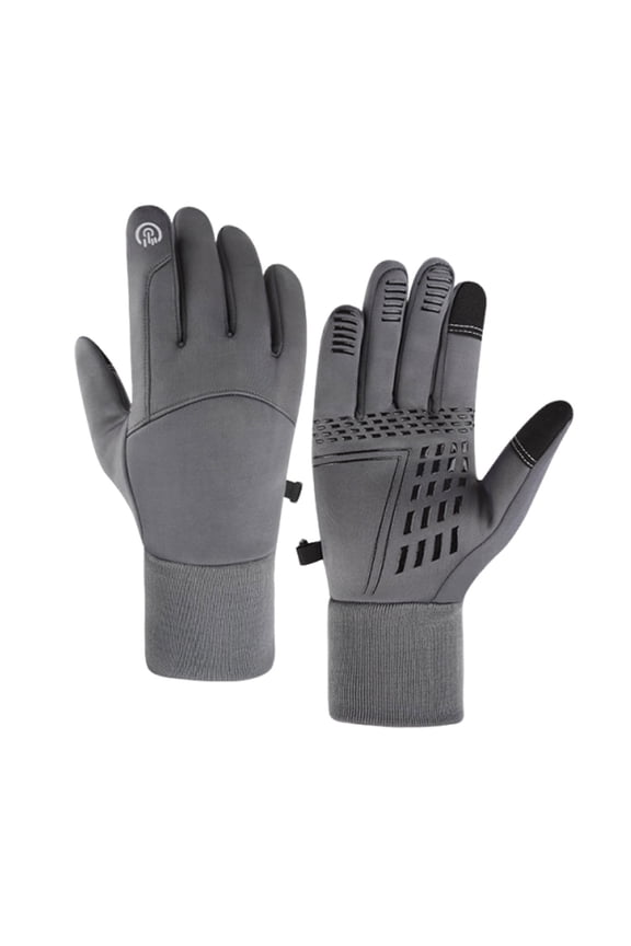 Winter Warm Gloves,Thermal Black Warm Gloves for Men Women Waterproof Touchscreen Non-Slip Freezer Gloves for Driving,Cycling,Hiking,Skating