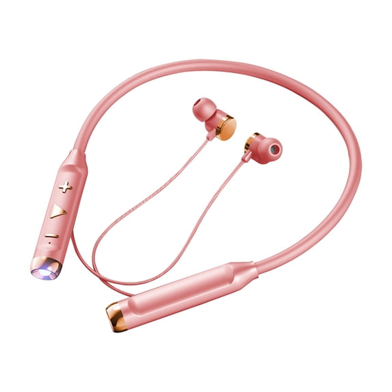 CASAFUN Wireless Neck Hanging Bluetooth Headset with Flashlight Gaming Sports Ultra Long Heavy Bass Noise Reduction Hanging Neck Bluetooth Headset for Home Office Travel