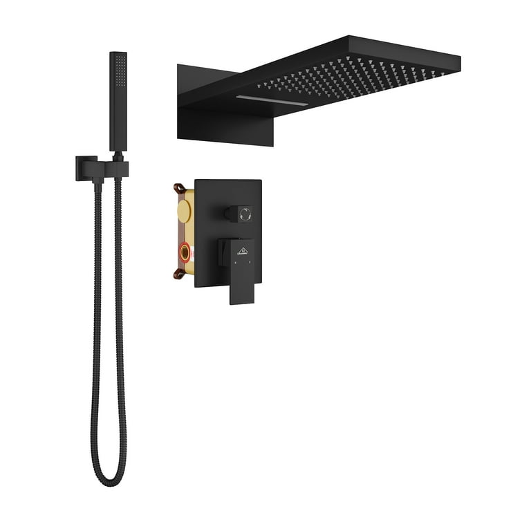3-Spray with 2.5 GPM 12 in. 2 Functions Tub Ceiling Mount Dual Shower Heads in Spot in Polished Chrome (Valve Included) 3-Spray with 2.5 GPM 12 in. 2 Functions Tub Ceiling Mount Dual Shower Heads in Spot in Polished Chrome (Valve Included)