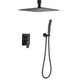 thumbnail image 1 of CASAINC 12 in.Ceiling-Mounted Shower System with Valve in Matte Black, 1 of 11