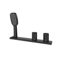 thumbnail image 1 of CASAINC 2 Handle Roman Bathroom Tub Faucet with 3 Function Handheld Sprayer, Matte Black, 1 of 7