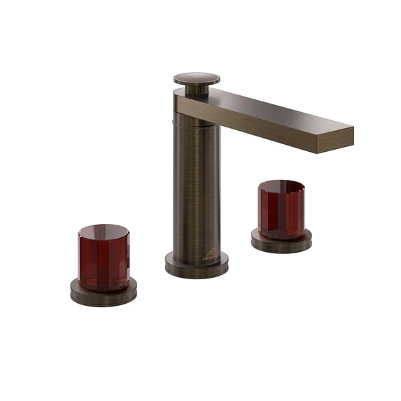 CASAINC 8 in. Widespread Double Handle Bathroom Faucet with Pop-Up Drain in Spot Resist Brown Bronze