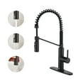 thumbnail image 1 of CASAINC Single Handle Kitchen Faucet with Pull Down Sprayer, Deck Mounted, Matte Black, 1 of 4