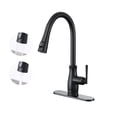thumbnail image 1 of CASAINC Single Handle Kitchen Faucet with Pull Out Sprayer, Deck Mounted, Matte Black, 1 of 4