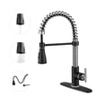 thumbnail image 1 of CASAINC Single Handle Kitchen Faucet with Pull Down Sprayer, Deck Mounted, Brushed Nickel, 1 of 4