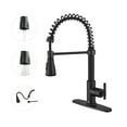 thumbnail image 1 of CASAINC Single Handle Kitchen Faucet with Pull Down Sprayer, Deck Mounted, Matte Black, 1 of 4
