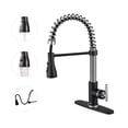 thumbnail image 1 of CASAINC Single Handle Kitchen Faucet with Pull Down Sprayer, Deck Mounted, Brushed Nickel, 1 of 4
