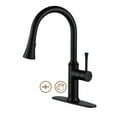 thumbnail image 1 of CASAINC Single Handle Kitchen Faucet with Pull Down Sprayer, Touchless Sensor, Deck Mounted, Matte Black, 1 of 4