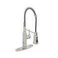 thumbnail image 1 of CASAINC Single Handle Kitchen Faucet with Pull Down Sprayer, Touchless Sensor, Deck Mounted, Brushed Nickel, 1 of 4
