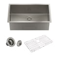 thumbnail image 1 of CASAINC Stainless Steel 32 in. 16-Gauge Single Bowl Undermount Kitchen Sink Brushed Bottom Grid Drainer, 1 of 8