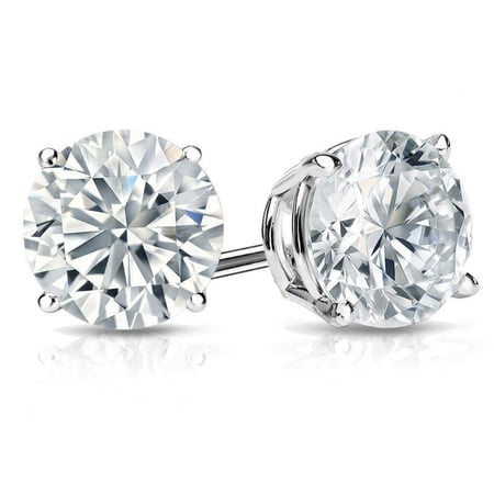CASALE JEWELERS 0.50ct - 10.00ct - Ethically Round Shape Lab Diamond Stud Earrings for Women