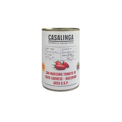 CASALINGA San Marzano Tomatoes 400g, British Import (Pack of 3)