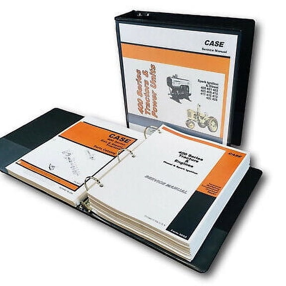 CASE 413 420 425 TRACTOR SERVICE MANUAL PARTS CATALOG SET REPAIR WORKSHOP BOOK