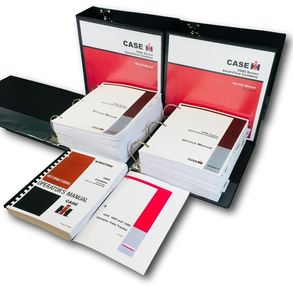 CASE IH 1660 AXIAL-FLOW COMBINE SERVICE MANUAL OPERATORS OWNERS REPAIR SHOP SET