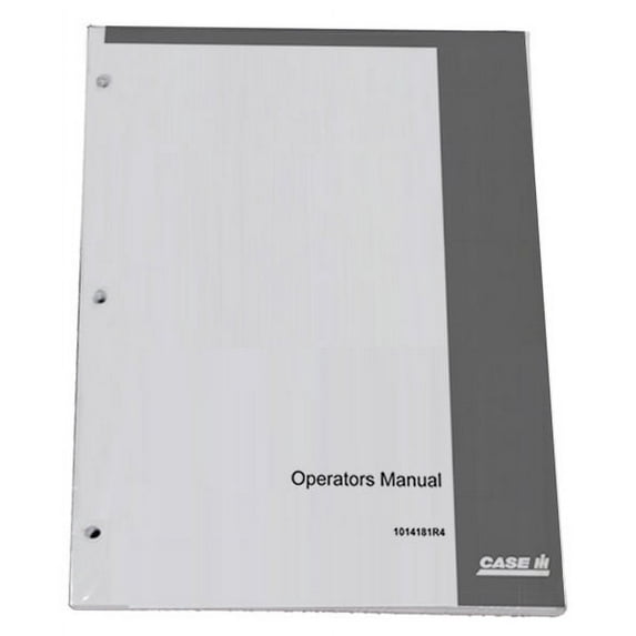 CASE IH BHX1102, D Tractor Operator's Owners Owners Operators Instruction Manual - Part Number # 87042342