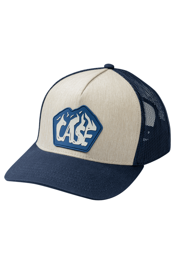 Knives Heathered Twill & Navy Blue Nylon Mesh Adjustable Hat Ball Cap