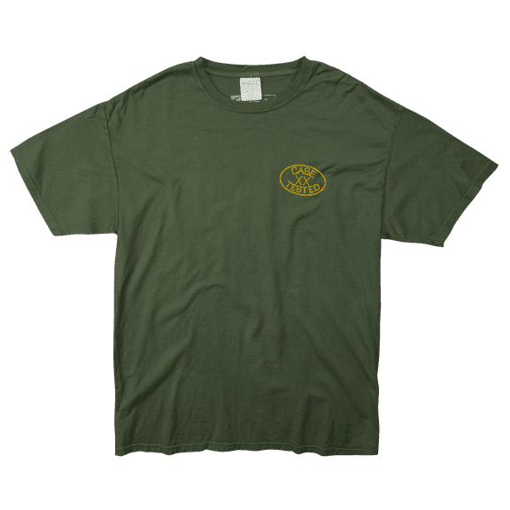 CASE XX Knives Moss Green Cotton CKXX Pennsylvania Logo X-Large T-Shirt