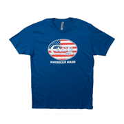 CASE XX Knives Royal Blue Cotton Case XX U.S. Flag Oval XX-Large T-Shirt