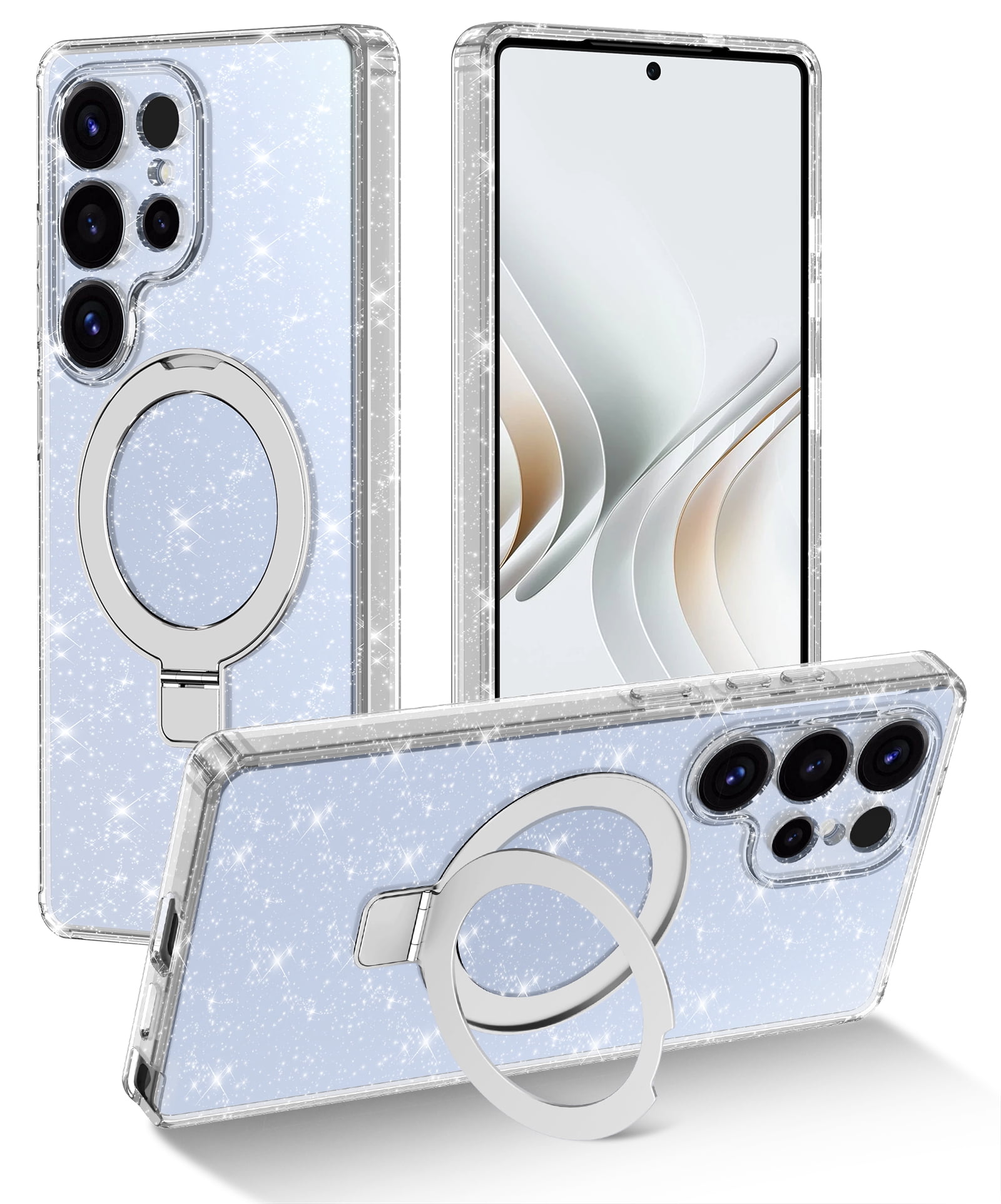 CASEFIV for Samsung Galaxy S25 Ultra Case with Magnetic Invisible Ring ...